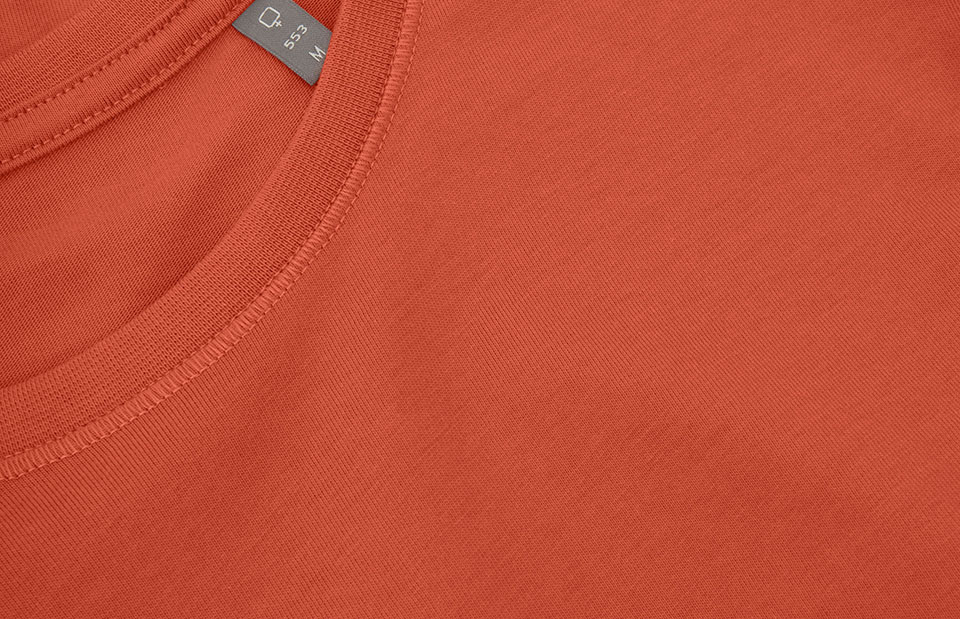 ID Økologisk O-hals T-shirt, dame-Orange