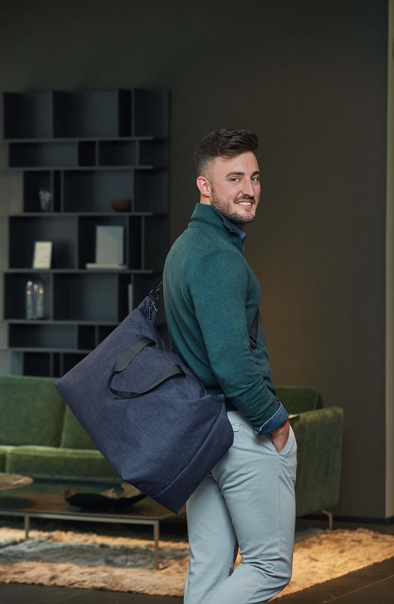 HALFAR Sports/Rejsetaske - rPET-Navy