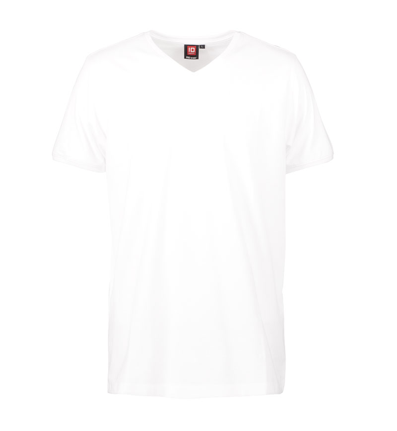 ID PRO wear CARE V-hals T-shirt-Hvid