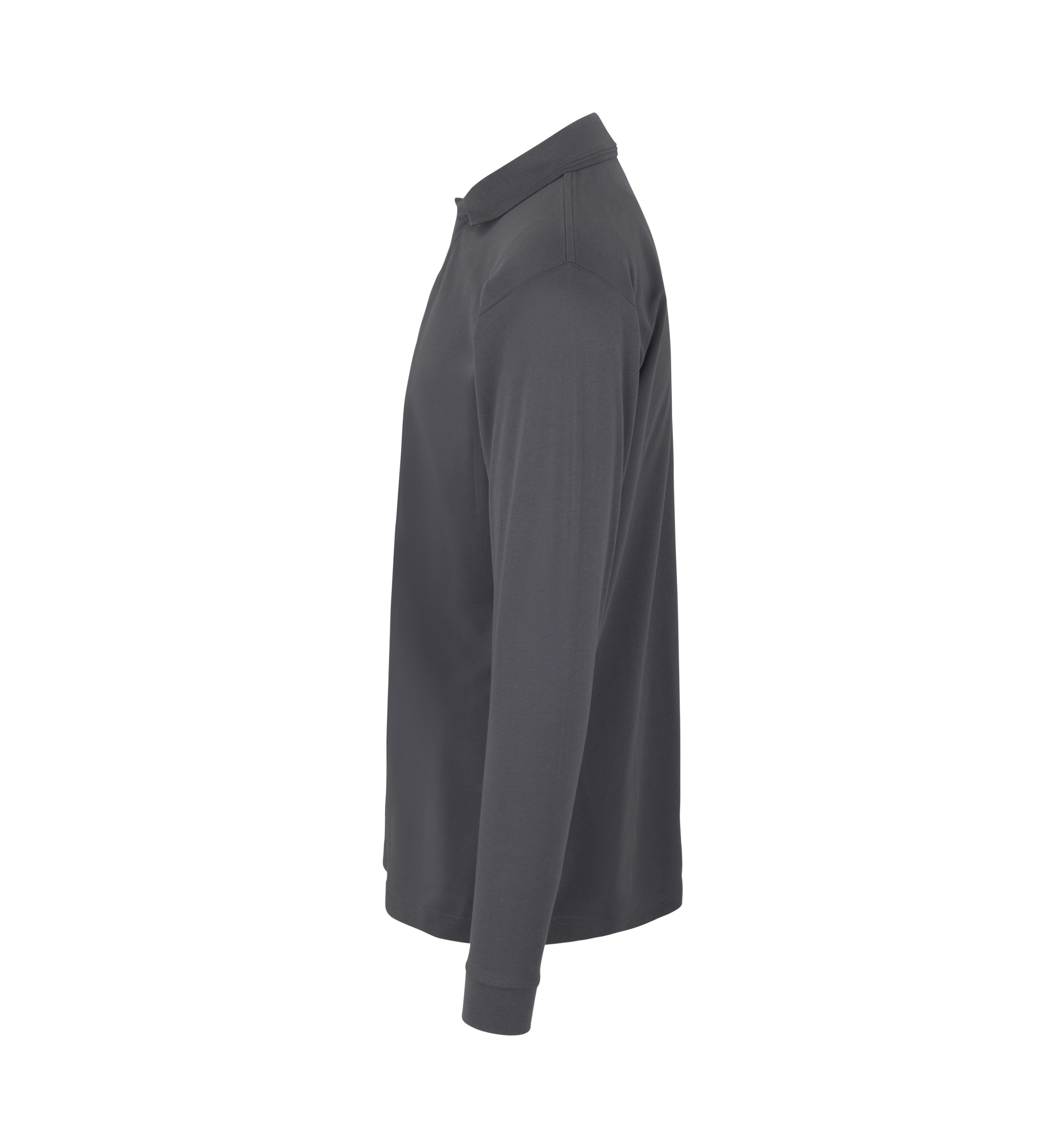 ID PRO Wear polo med trykknap-Silver grey