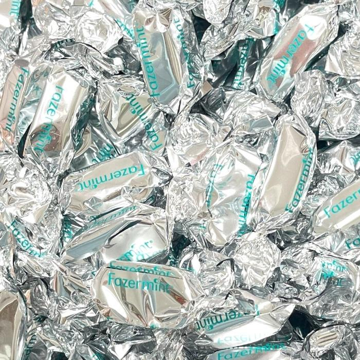 Kraftpapir pose med vindue 13 x 22,5 (medium)-Fazermint