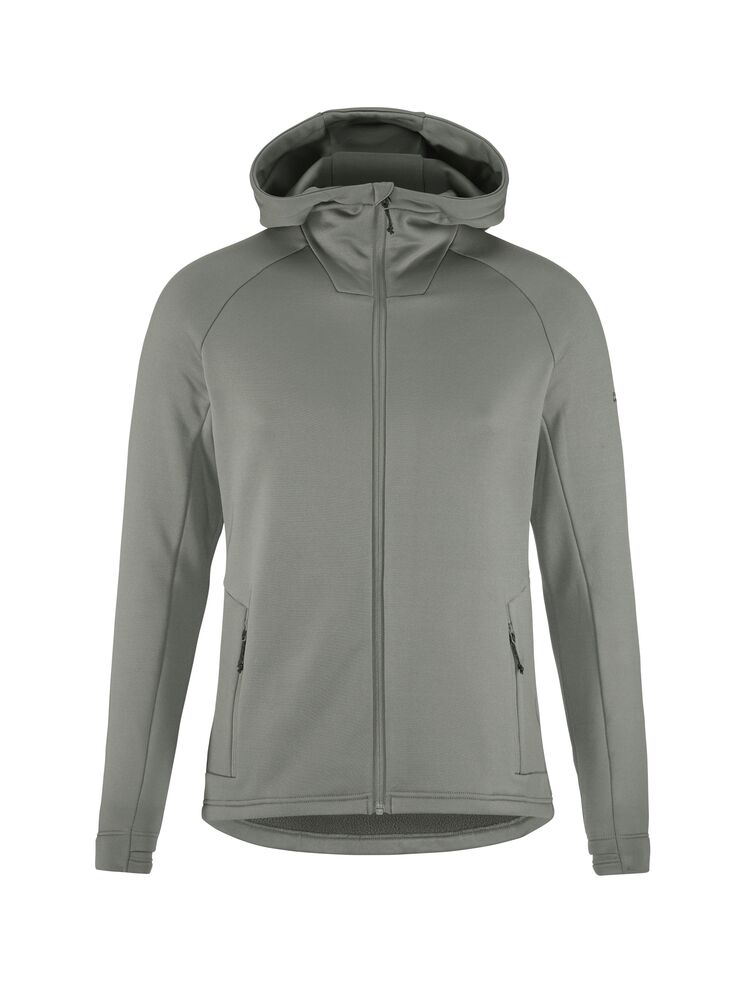 CRAFT ADV Explore Power fleece Hood, Herre - rPet-Grøn