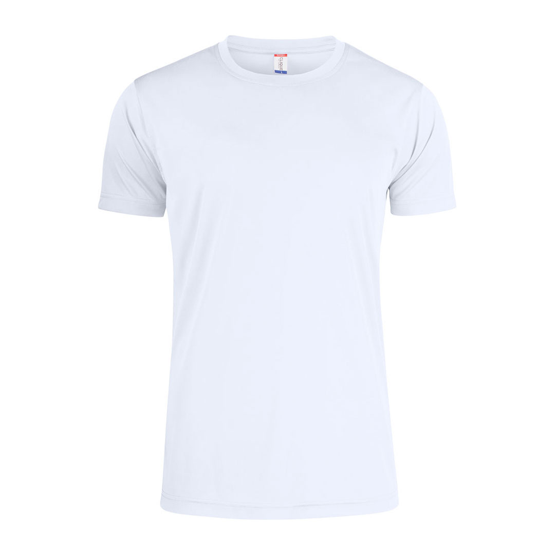 CLIQUE Basic Active-T Børn - Spun Dyed-Hvid