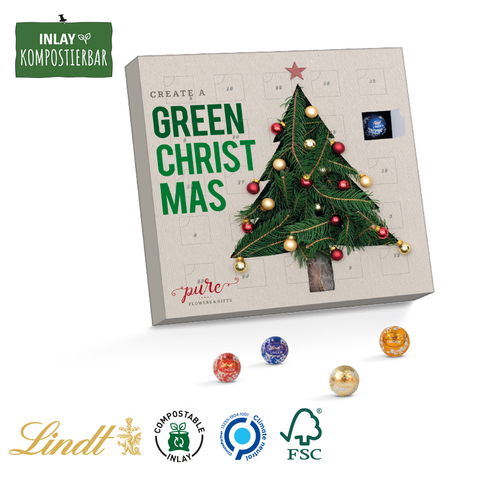 Mini Julekalender med Lindt chokolade - FSC