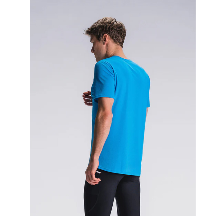 FUSION Mens Run T-shirt-Turquoise