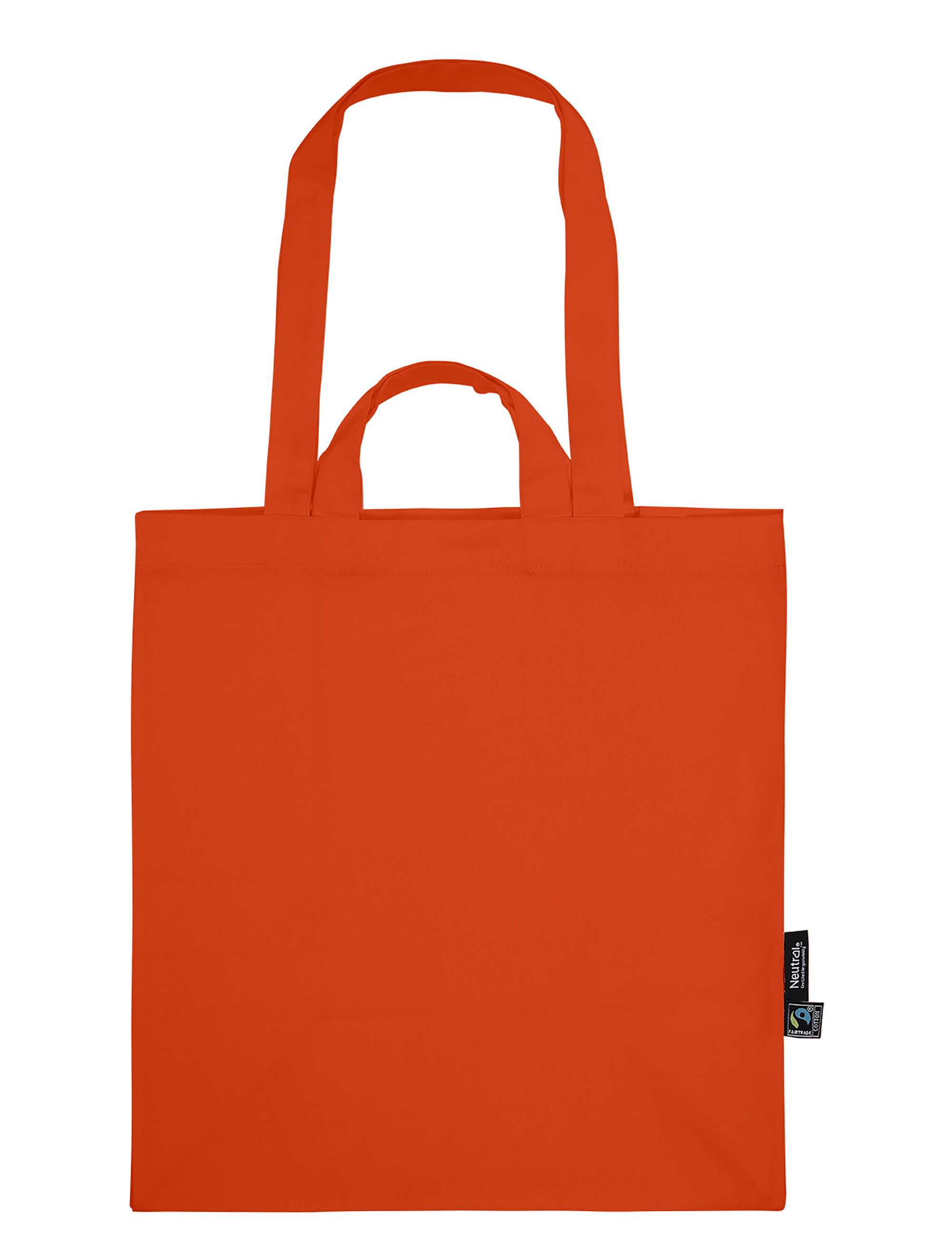 NEUTRAL Kraftig Mulepose med Multi Stropper, 100% Økologisk Fairtrade Bomuld-Orange