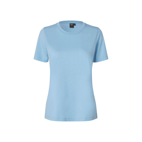 Ease T-shirt Lyocell, Dame-Lyseblå