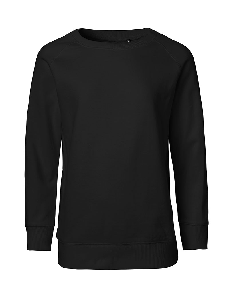NEUTRAL Sweatshirt Børn, 100% Økologisk Fairtrade Bomuld-Sort