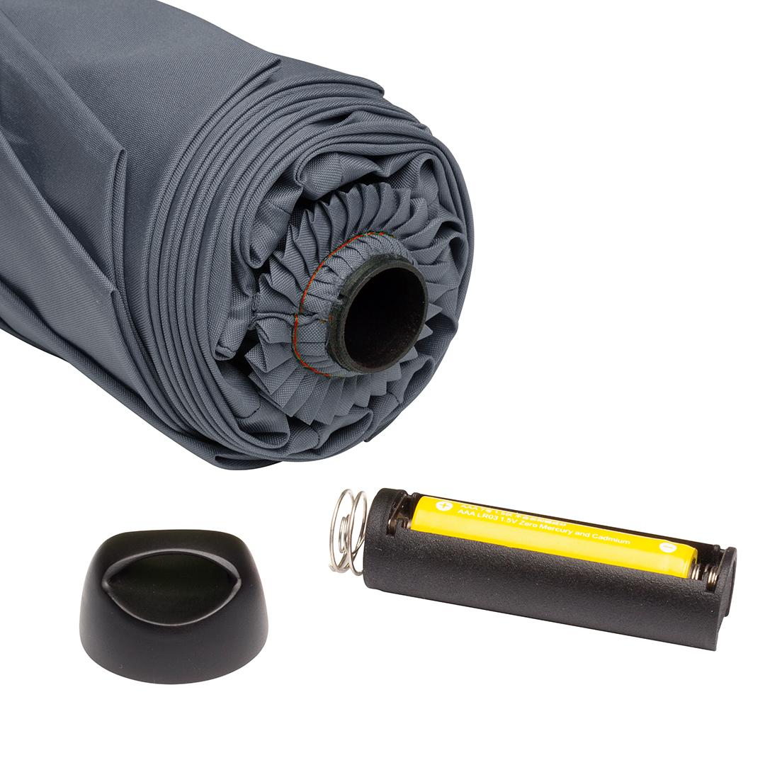 Oversize Taskeparaply FARE® med Led-Lys Skylight®-Grå