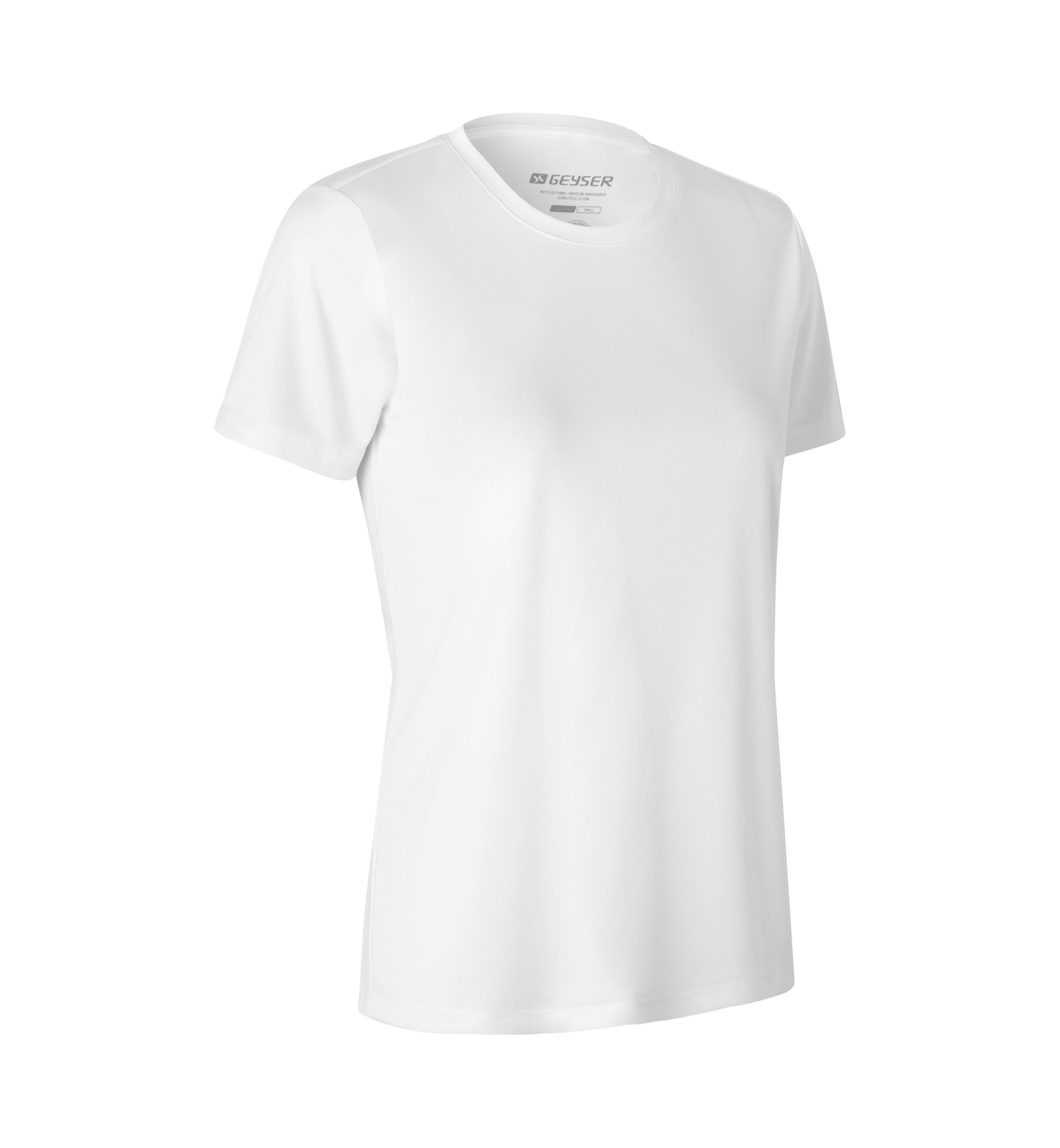 GEYSER T-shirt, dame - rPet-Hvid