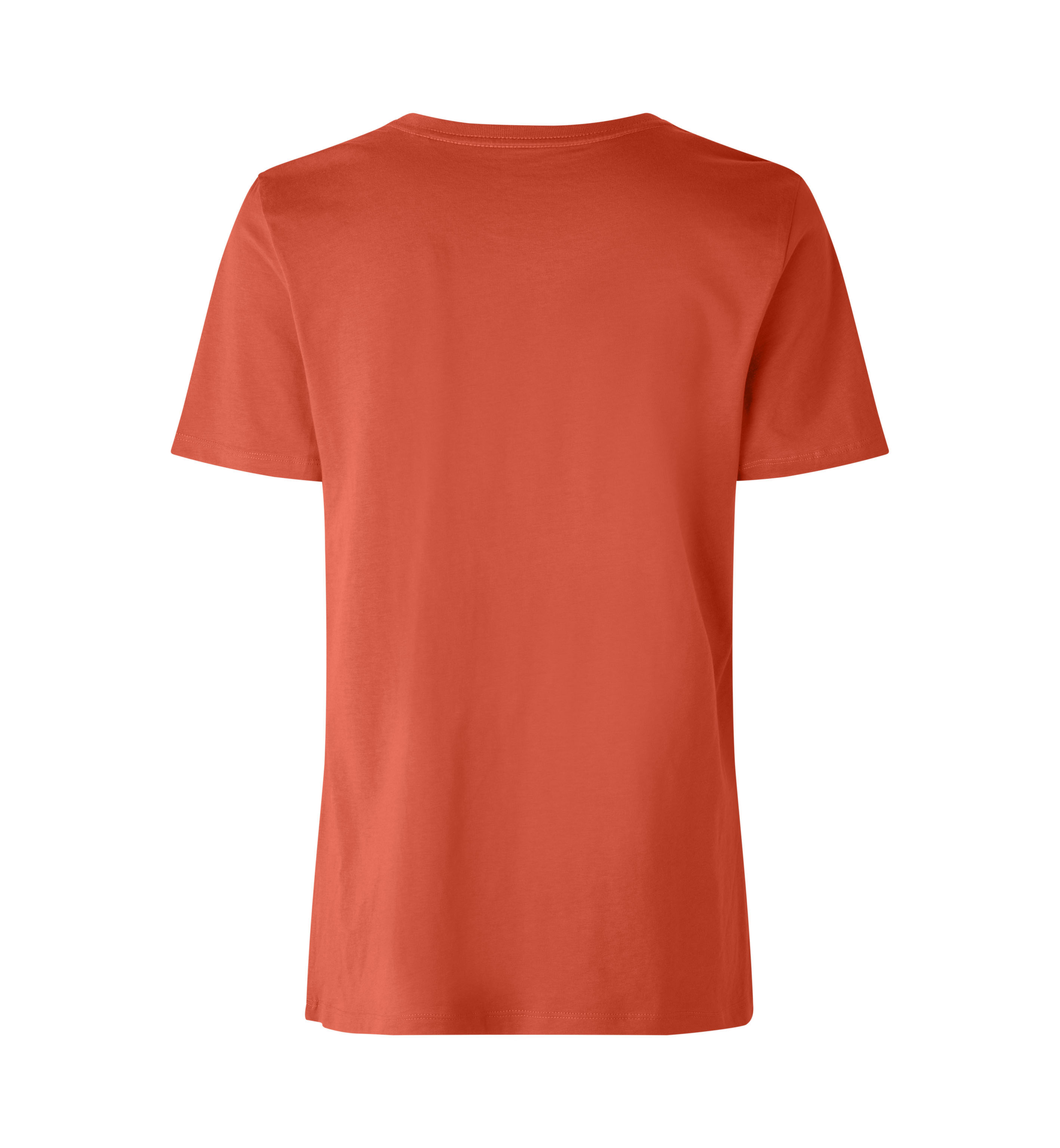ID Økologisk O-hals T-shirt, dame-Orange