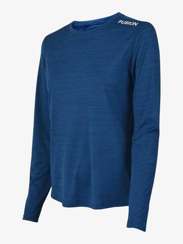 FUSION C3 T-shirt m. lange ærmer-Blå