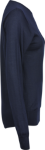 TEE JAYS Crew Neck Strik Sweater, dame-Navy