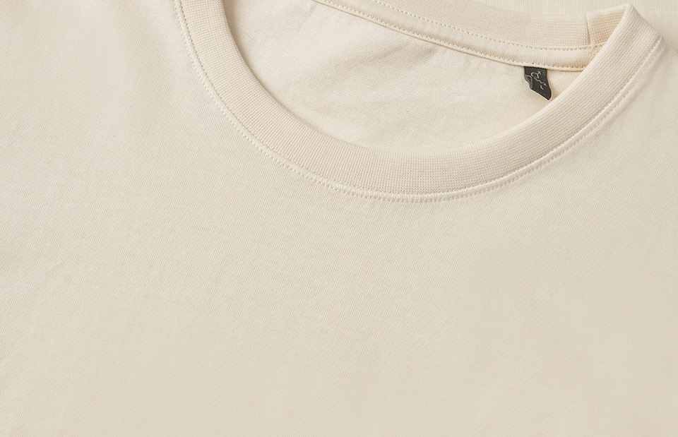 ID Økologisk O-hals T-shirt, herre-Off White