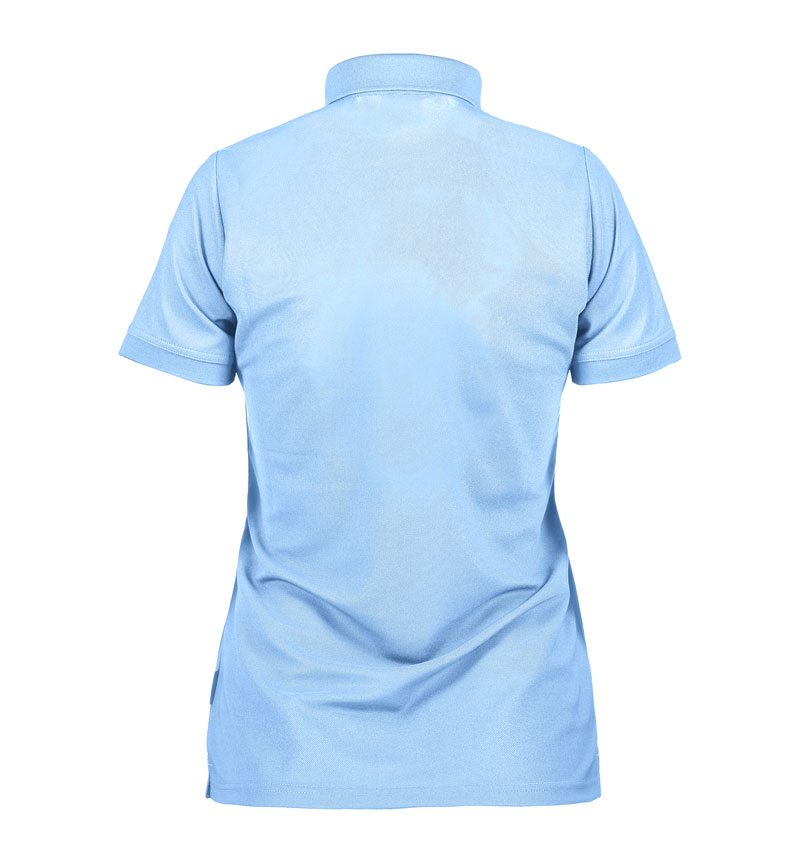GEYSER Functional polo shirt, dame-Lyseblå