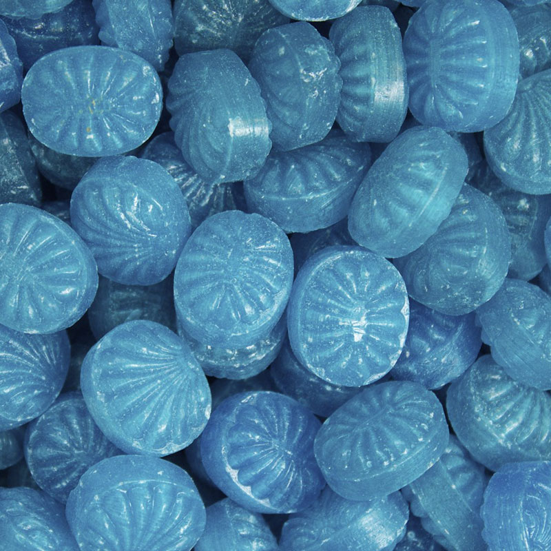 Julepose med 1 kg. logo bolcher-Blå Ugler