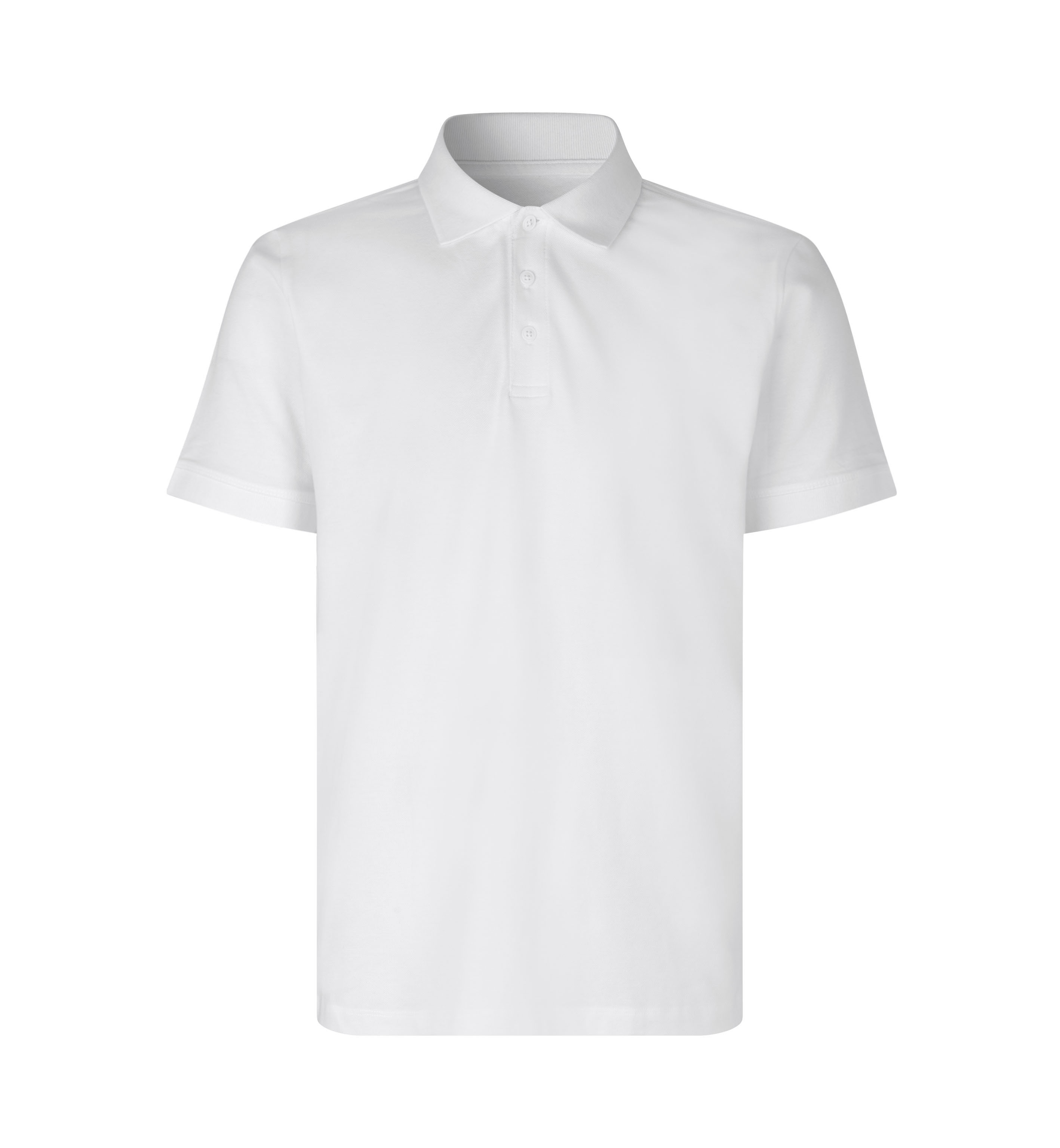ID Økologisk poloshirt, herre-Hvid