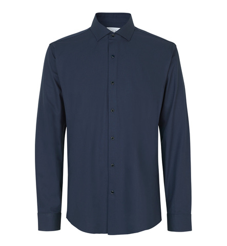 SEVEN SEAS Hybrid Skjorte, Herre-Navy