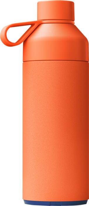 Ocean Bottle 1000 ml. vakuumisoleret vandflaske, Genanvendt Stål-Orange