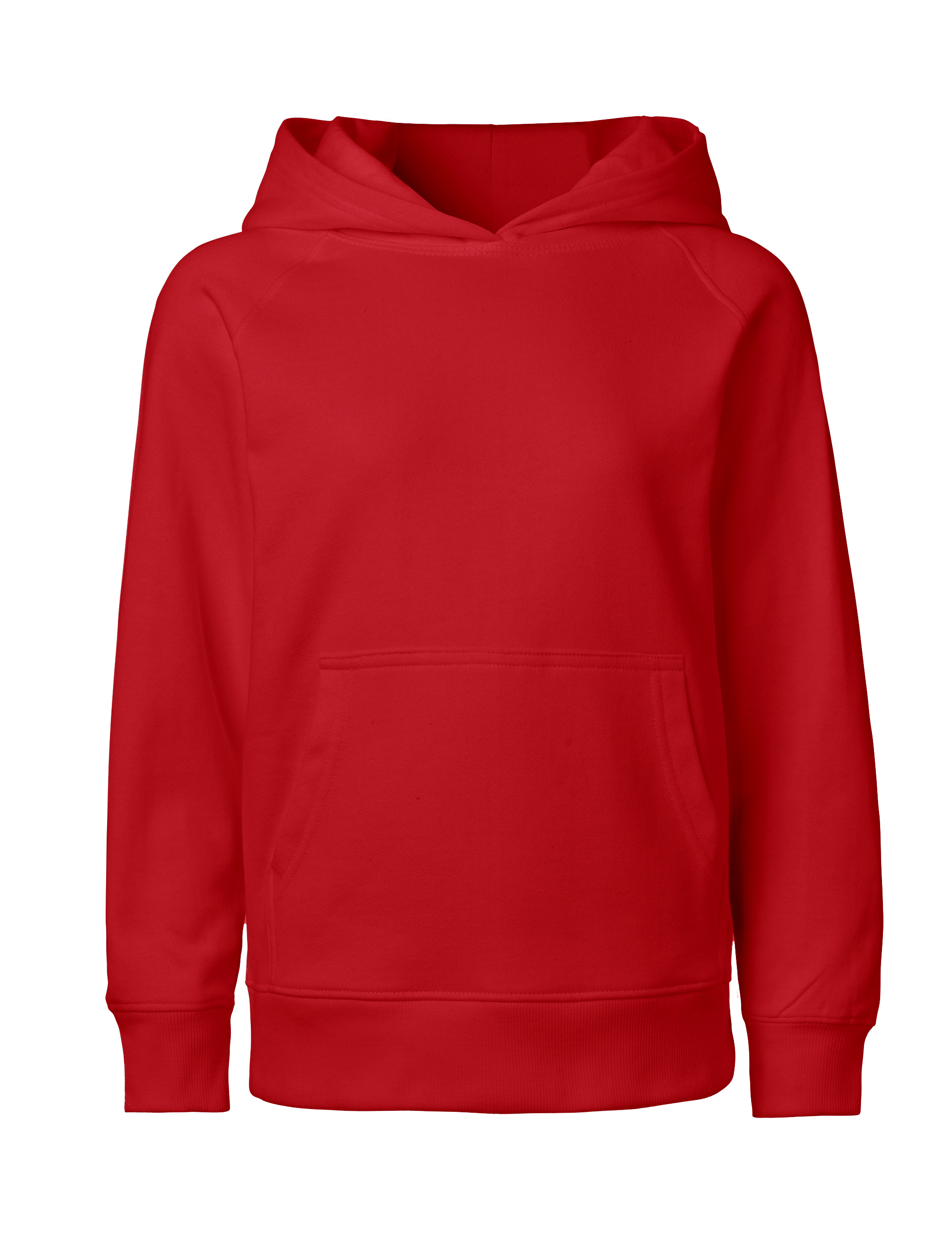 NEUTRAL Kids Hoodie - Økologisk Fairtrade Bomuld-Rød
