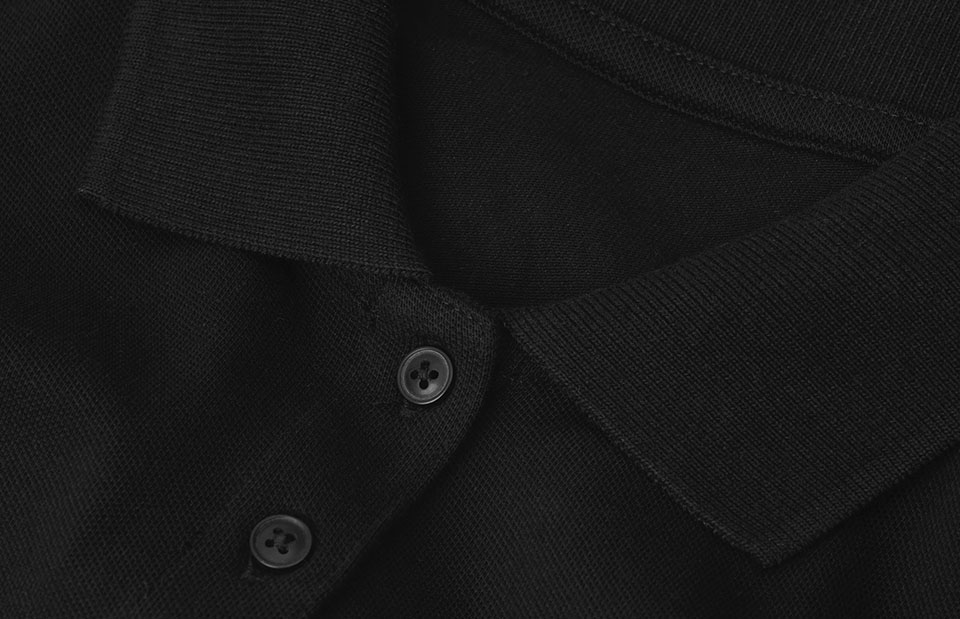 ID Økologisk poloshirt, dame-Sort