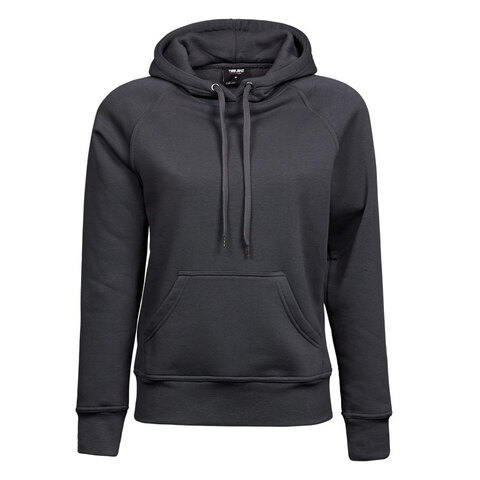 TEE JAYS Ladies Hooded Sweatshirt-Mørkegrå