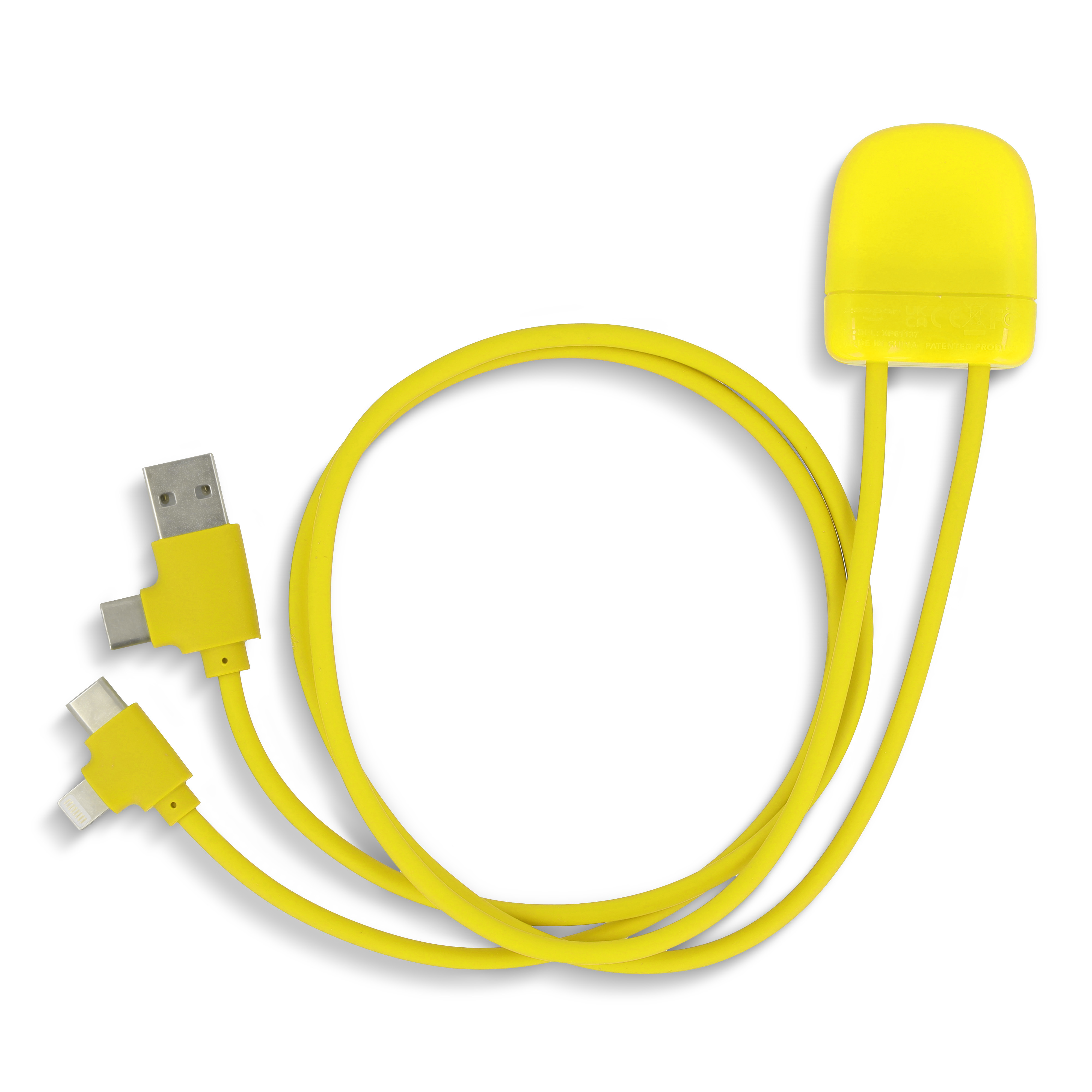 Xoopar Ice-C GRS Charging cable - rPet-Gul
