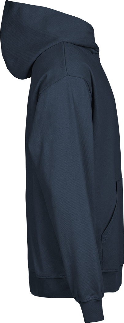 TEE JAYS Urban Heavy Loose Fit Hooded Sweatshirt - Økologisk Bomuld-Navy