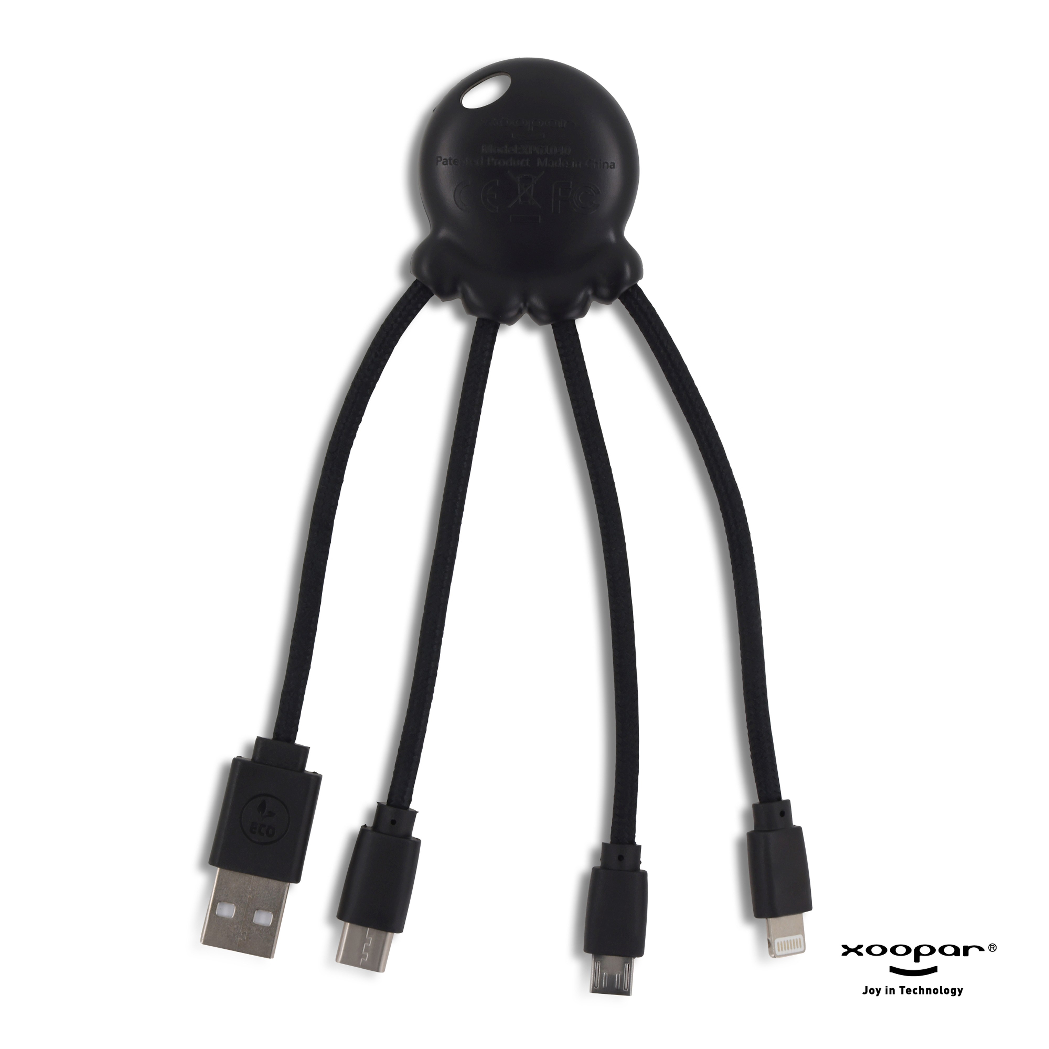 Xoopar Octopus Charging cable - rPet-Sort