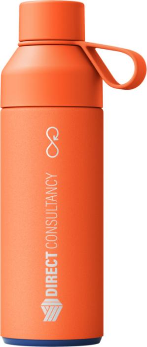 Ocean Bottle 500 ml vakuumisoleret vandflaske, Genanvendt Stål-Orange