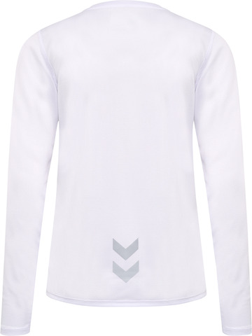 HUMMEL Langærmet T-shirt, dame - 100% rPet-Hvid