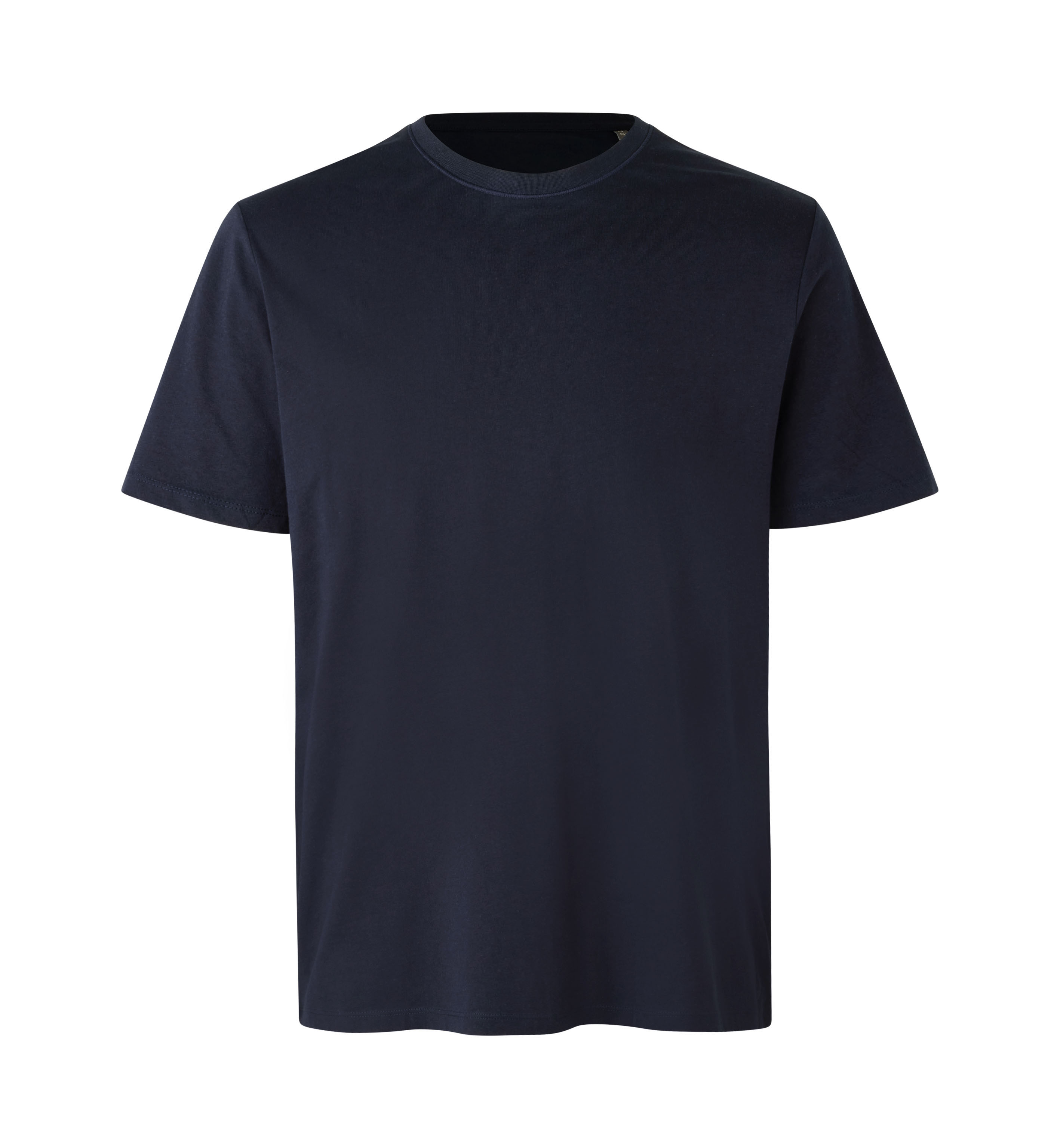 ID Økologisk O-hals T-shirt, herre-Navy