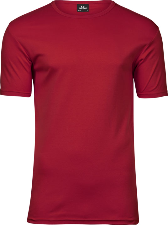 TEE JAYS Interlock T-shirt - Økologisk-Mørkerød