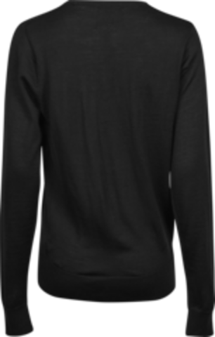 TEE JAYS Crew Neck Strik Sweater, dame-Sort