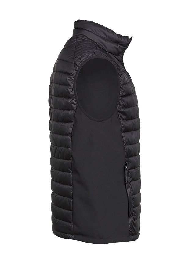 TEE JAYS Crossover Bodywarmer, herre-Sort