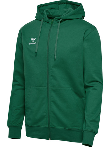 HUMMEL 2.0 Zip Hoodie, Herre - Økologisk Bomuld-Grøn