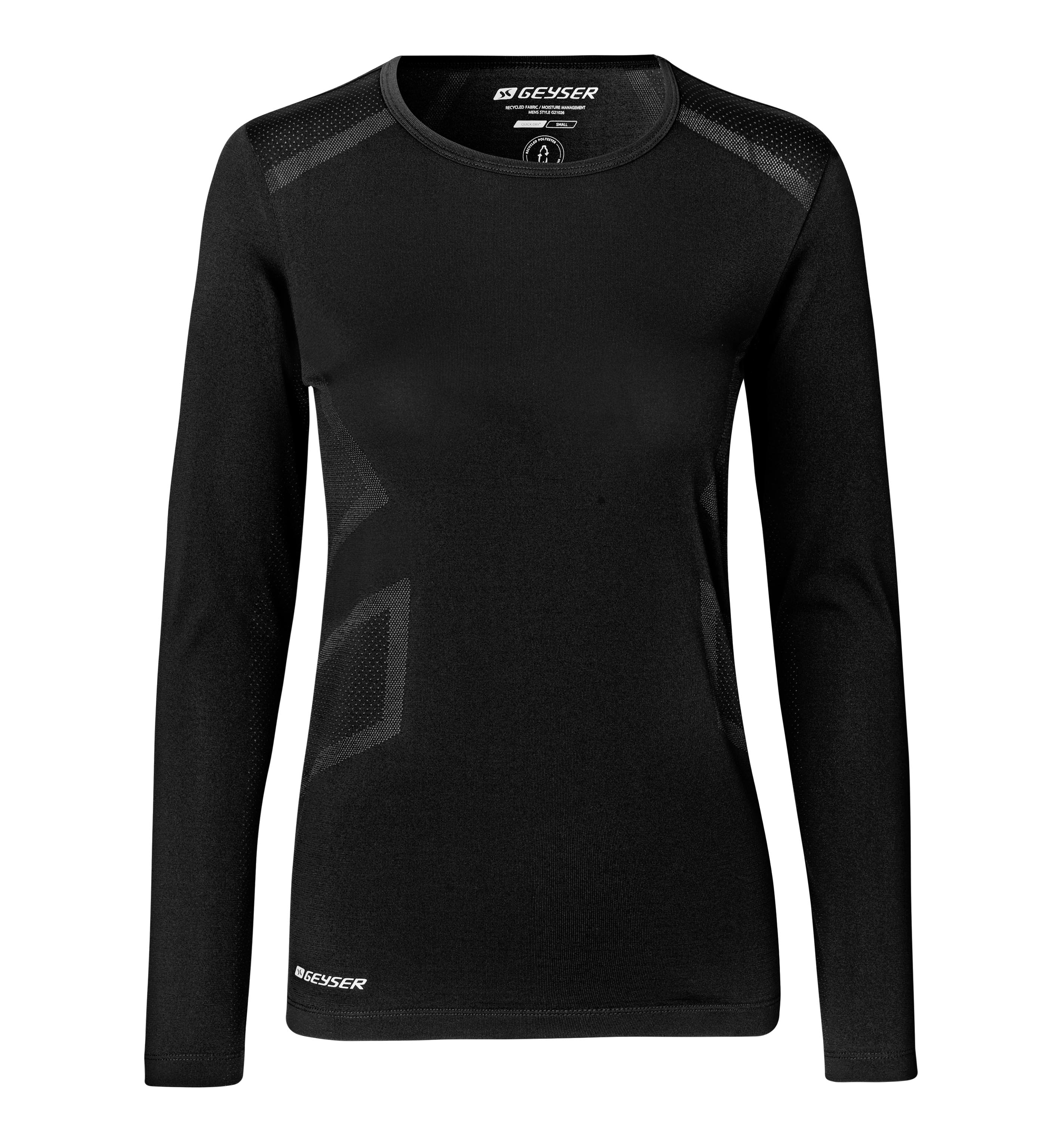 GEYSER long-sleeved T-shirt, seamless, dame - rPet-Sort
