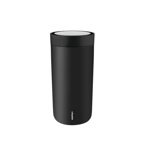 STELTON To Go Click Termokop, 0,4 ltr. - 90% genbrugsstål-Soft Black