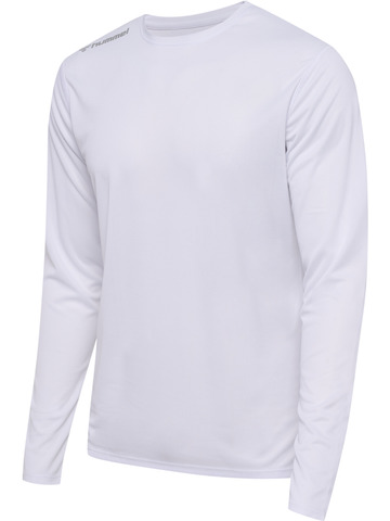 HUMMEL Langærmet T-shirt, Herre - 100% rPet-Hvid