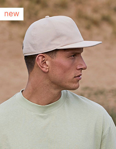 Økologisk Bomulds Panel Cap-Sand