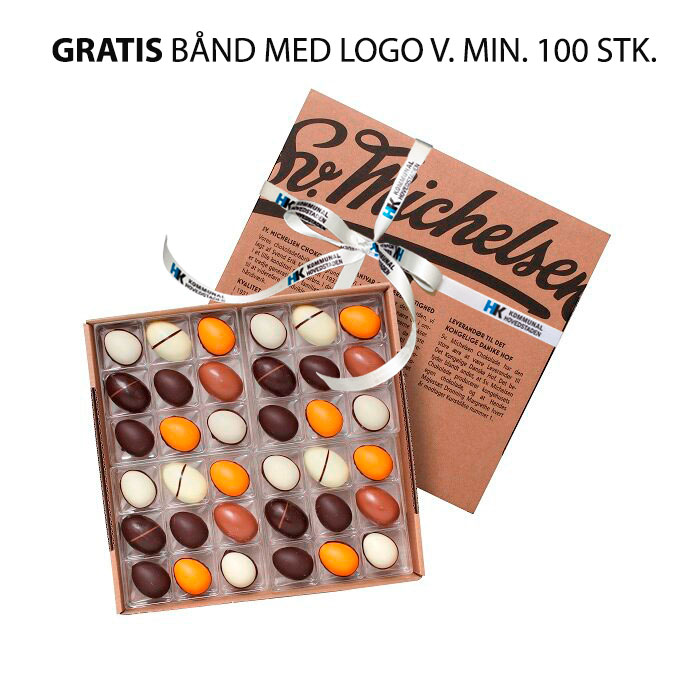 SV. MICHELSEN Æske med 36 stk. Fyldte Påskeæg - Fairtrade-