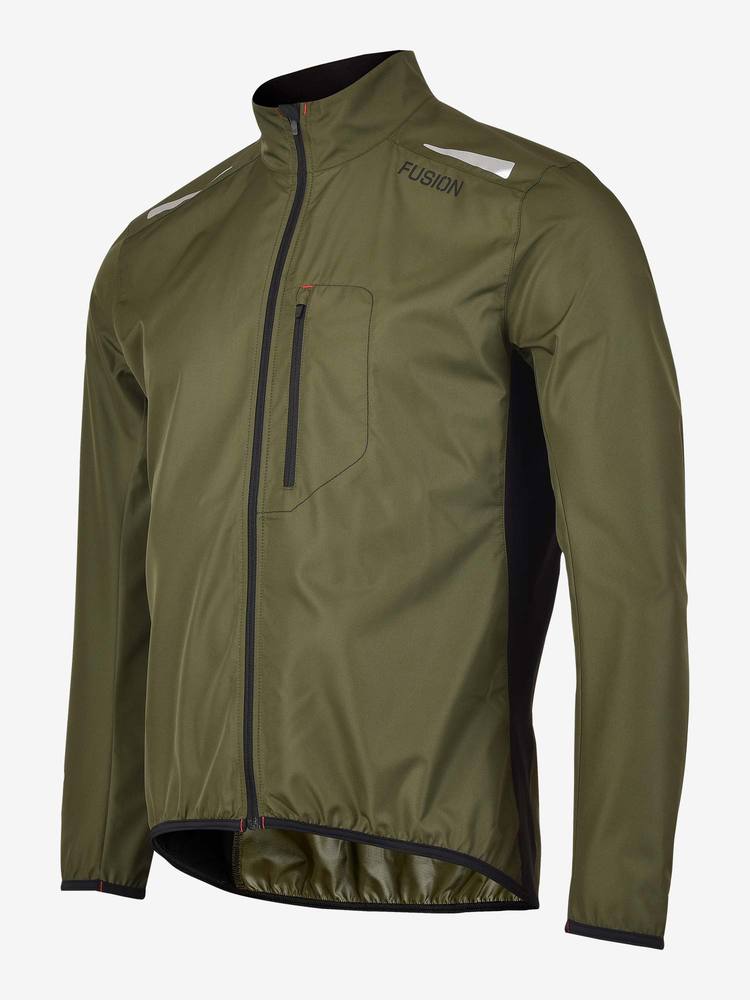 FUSION Løbejakke, herre-Grøn