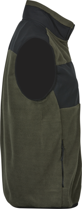 TEE JAYS Fleece vest-Mørkegrøn