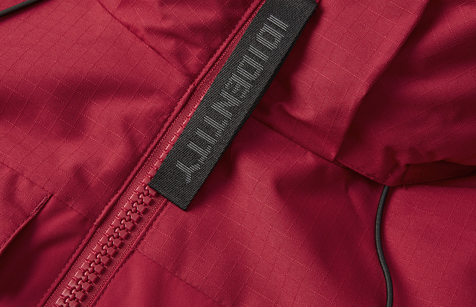 ID Hooded Vinterjakker, Herre - 100% rPet-Rød