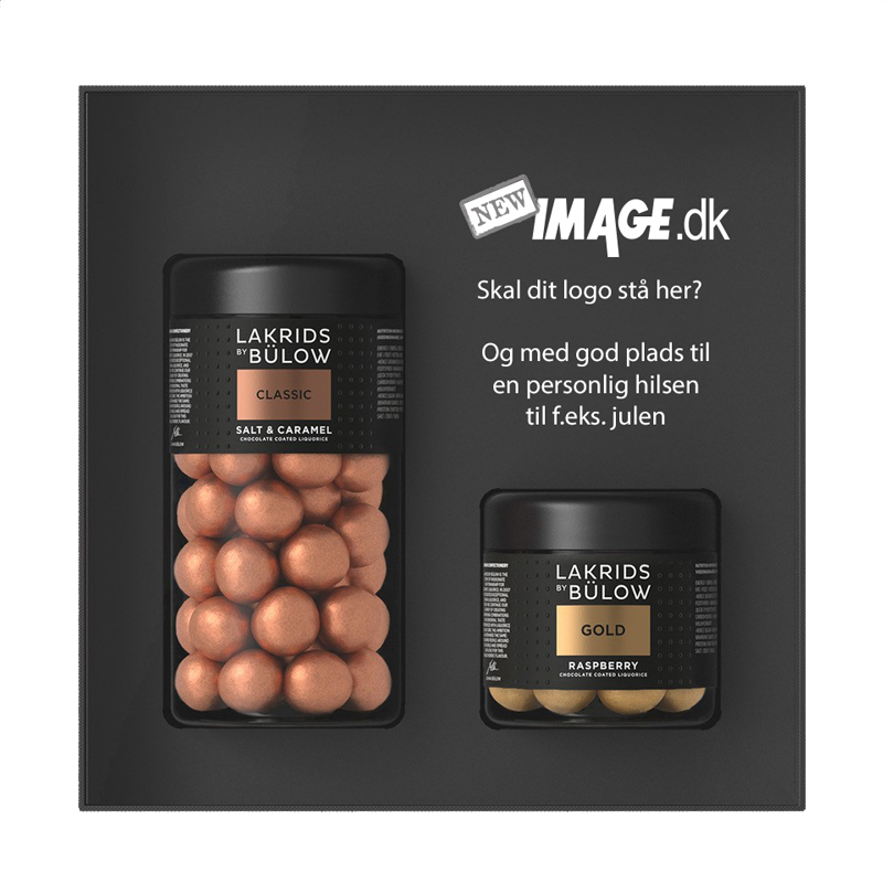 Eget design - Lakrids by Bülow Black Box med 2 bøtter - rPet