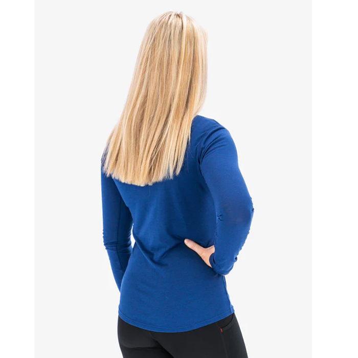 FUSION, Womens Merino 150 LS-Blå