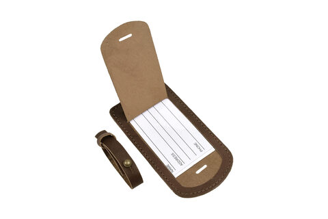 Læder Bagage Tag