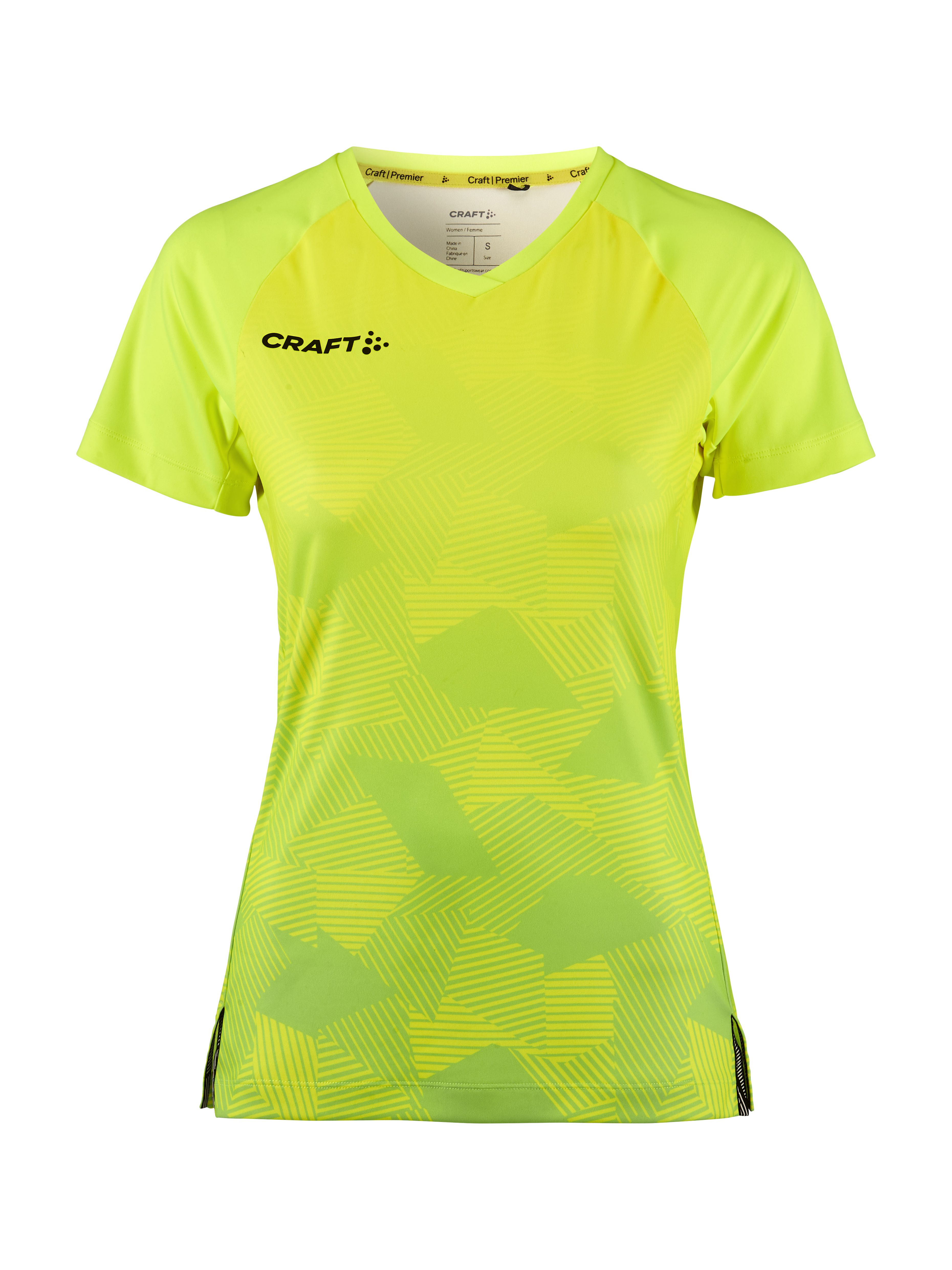 CRAFT Premier Fade T-shirt, Dame - rPet-Neon Gul