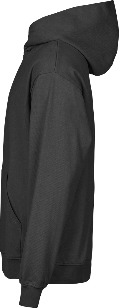 TEE JAYS Urban Heavy Loose Fit Hooded Sweatshirt - Økologisk Bomuld-Sort