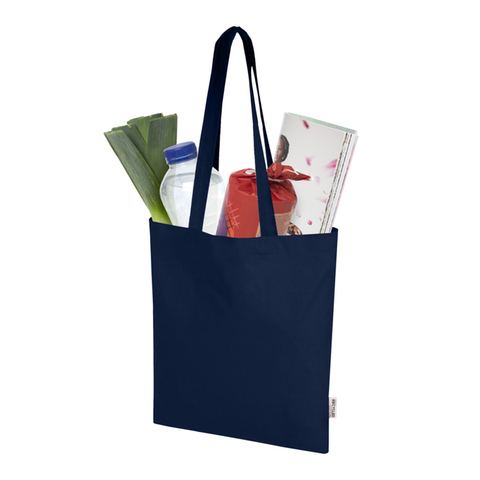 Madras Blend 140 gm² GRS mulepose i genvundet bomuld 7 l-Navy